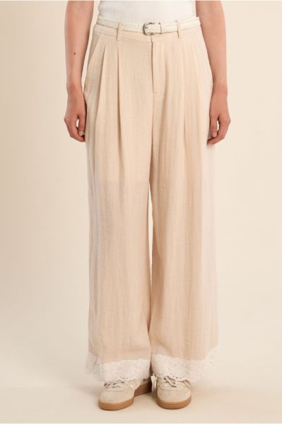 Women's viscose trousers - luxurious, comfortable and stylish MOLLY BRACKEN (SKU) TF140EP
