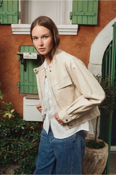 Women's leather jacket - perfect comfort for every day MOLLY BRACKEN (SKU) HAF102EP