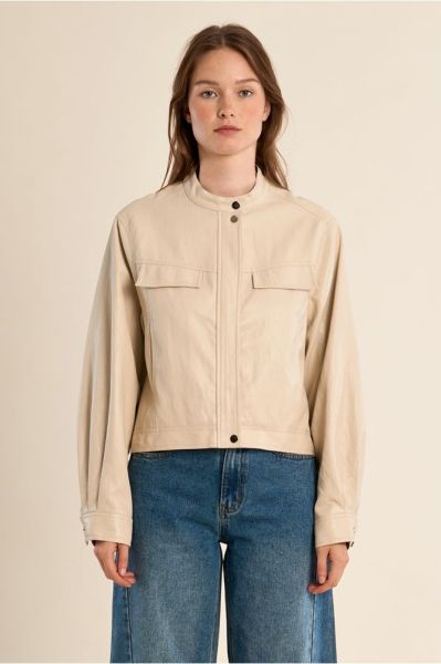 Women's leather jacket - perfect comfort for every day MOLLY BRACKEN (SKU) HAF102EP