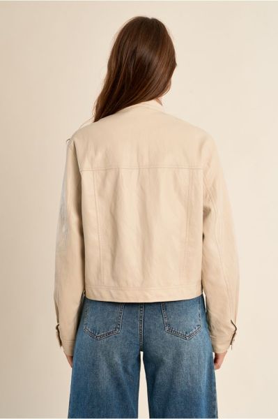 Women's leather jacket - perfect comfort for every day MOLLY BRACKEN (SKU) HAF102EP