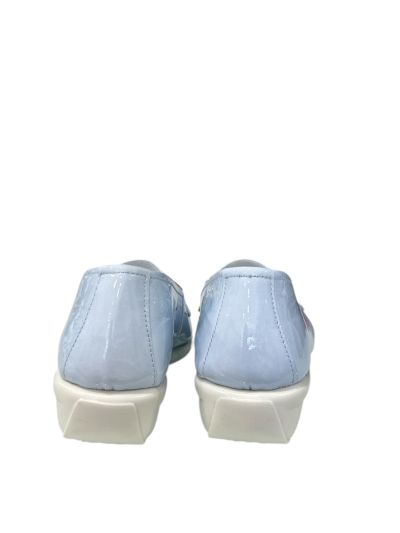 Дамски ежедневни лачени обувки в светло син цвят, удобни RELAX ANATOMIC (SKU)2760