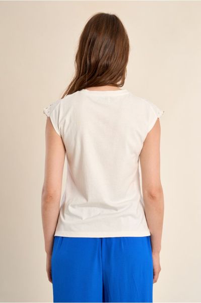 Women's T-shirt with round neckline and clean classic design MOLLY BRACKEN (SKU) LA1929EE