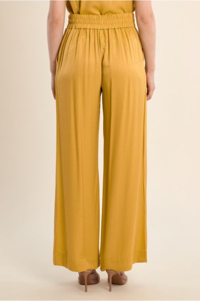 Stylish Women's Cotton Satin Trousers - Elegance and Comfort MOLLY BRACKEN (SKU) LA1899EP