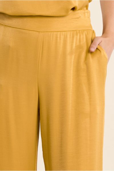 Stylish Women's Cotton Satin Trousers - Elegance and Comfort MOLLY BRACKEN (SKU) LA1899EP