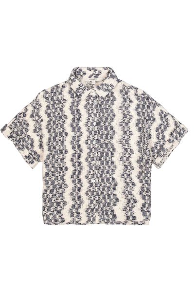 Elegant women's short-sleeved shirt made of fine knitwear, comfortable for summer GARCIA (SKU) O260023