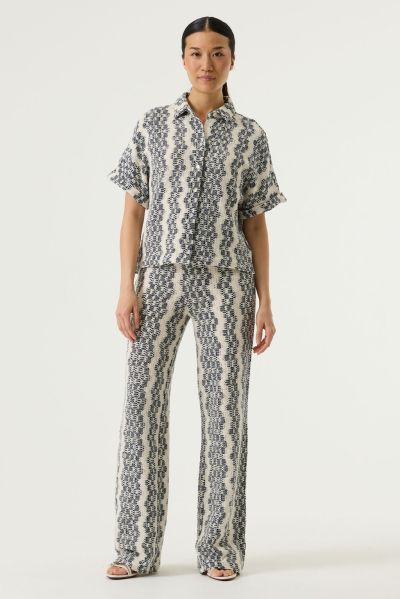 Women's high-waisted fine knit trousers - style and comfort GARCIA (SKU) O260111