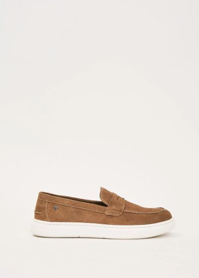 Men's beige moccasins made of genuine leather - style and comfort for everyday life. GAUDI (SKU)V6165370