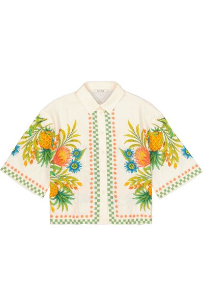 Women's short-sleeved viscose shirt - summer freshness GARCIA (SKU) Q260029