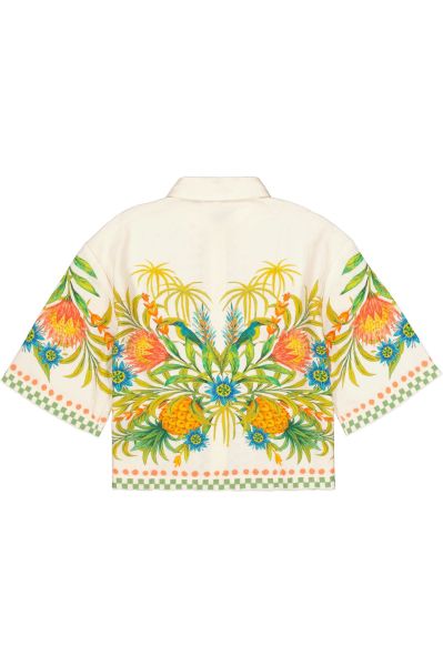 Women's short-sleeved viscose shirt - summer freshness GARCIA (SKU) Q260029