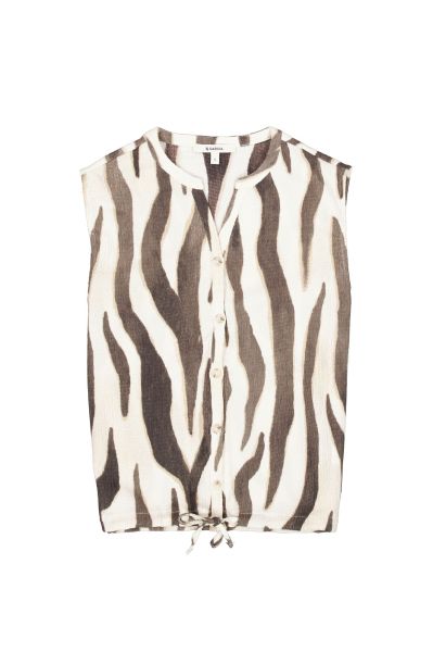 Elastic women's top with functional buttons - a stylish and comfortable choice GARCIA (SKU) Q260008