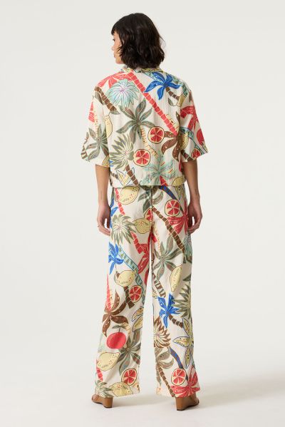 Women's viscose trousers with elastic waist - comfortable and modern style GARCIA (SKU) R260310