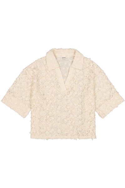 Women's elegant blouse with floral lace - tenderness and style GARCIA (SKU) Q260036