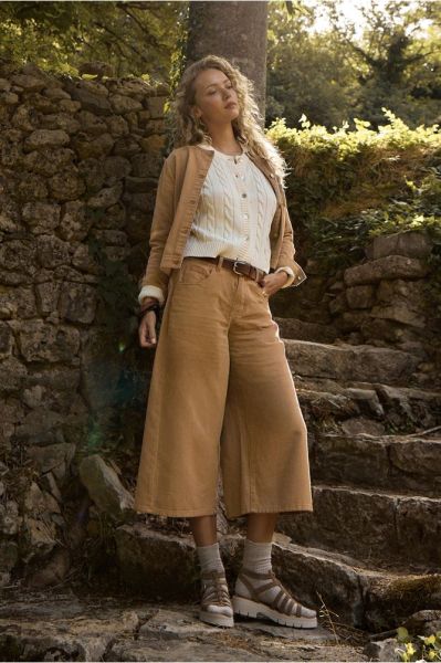 Women's oversized denim pants - urban style and comfort MOLLY BRACKEN (SKY) EF1632EP