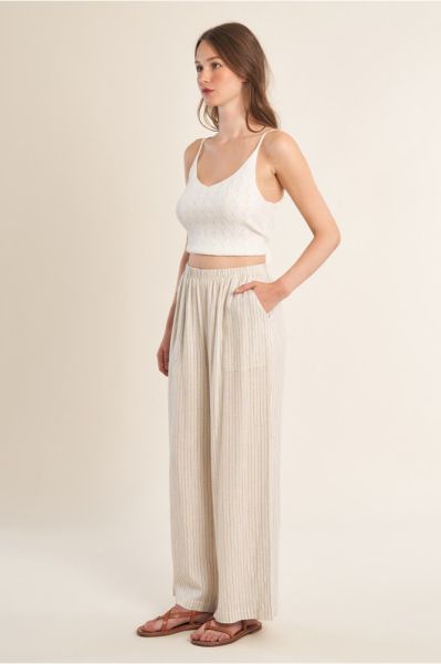 Women's viscose trousers with elastic waist - everyday comfort and style MOLLY BRACKEN (SKU) G961EE