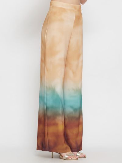 Women's wide-leg trousers, multi-colored - Comfortable, Elegant, Modern.LE SORTE DEL SOLE (SKU)3886