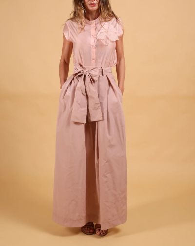 Elegant Women's Pink Sleeveless Tank Top with Ribbon LE SORTE DEL SOLE (SKU)3795