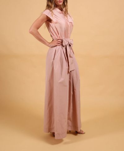 Elegant Women's Pink Sleeveless Tank Top with Ribbon LE SORTE DEL SOLE (SKU)3795