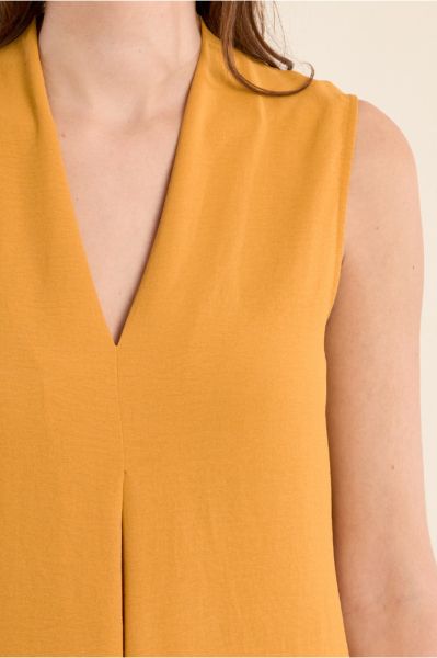 Elegant Women's Long Maxi Dress in Bright Yellow - Summer Look MOLLY BRACKEN (SKU)G971EE