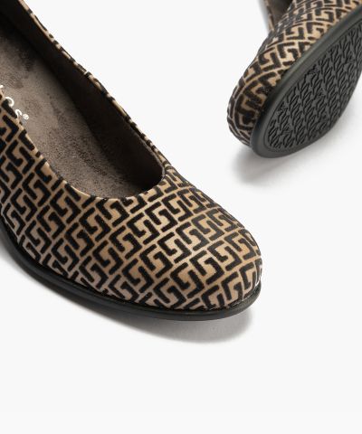 Women's Elegant High Heel Shoes with Modern Colorful Shapes!!!PITILLOS (SKU)11655