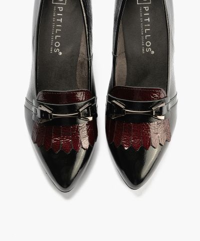 Women's Elegant Shoes with Thin Heels Black Color - for a Sophisticated Fashion Accent!PITILLOS (SKU)30532