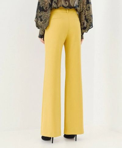 Дамски жълт панталон права кройка - стилен и удобен за ежедневието ви.ACCESS FASHION (SKU)5038