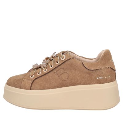 Women's Stylish Beige Sneakers with Modern Design and Elegant Butterfly Elements TOSCA BLU (SKU)2603S044