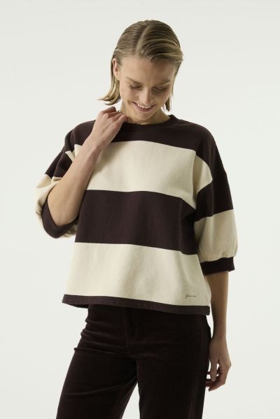 Дамска блуза с 3/4 ръкави - Relaxed fit стил и комфорт GARCIA (SKU) T260261