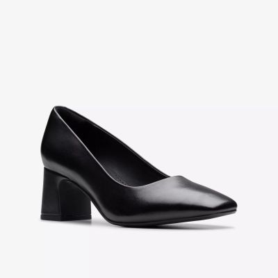 Women's classic black heeled shoe!!! CLARKS (SKU) 26183032