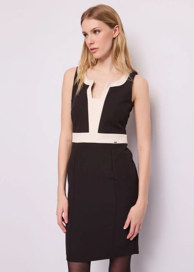 Women's short dress in technical fabric – style and elegance GAUDI (SKU) 621FD15008