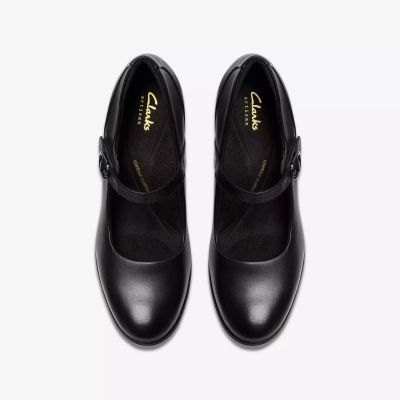 Women's Black Mid-Heel Shoes with Strap – Style and Comfort for Every Day!!! CLARKS (SKU) 26182996