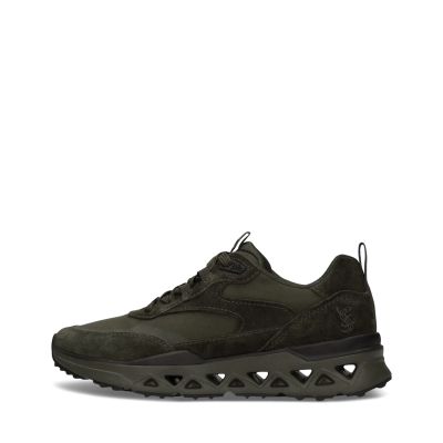 Women's green suede sneaker – elegant, comfortable, with a modern design. SALAMANDER (SKU) ARR02