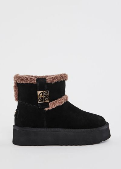 Women's black suede ankle boots – Style and comfort in every step GAUDI (SKU) V6465418