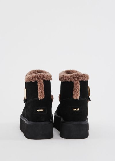 Women's black suede ankle boots – Style and comfort in every step GAUDI (SKU) V6465418