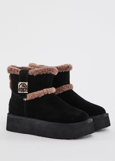 Women's black suede ankle boots – Style and comfort in every step GAUDI (SKU) V6465418