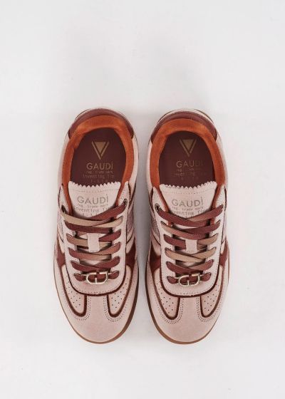 Women's pink suede sneakers – urban style and comfort GAUDI (SKU) V6465640
