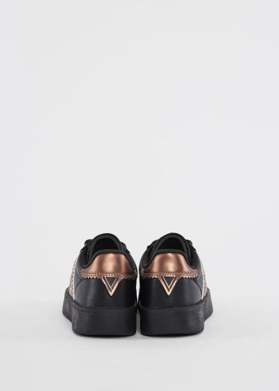Women's black sneakers with embroidered logo – stylish, comfortable, and trendy for everyday wear – GAUDI (SKU) V6465632