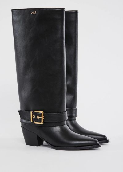 Women's black camperos-style boots – elegant, modern, and comfortable GAUDI (SKU) V6465502
