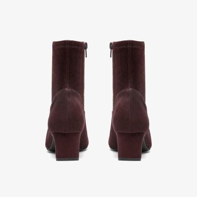 Women's Stretch Boot Dark Brown Elegant - Comfortable Boots !!!CLARKS (SKU)26322223