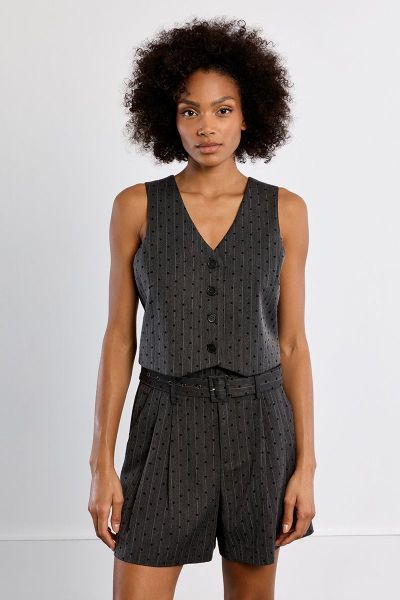 Women's striped vest with hearts – a stylish and unique everyday accent MOLLY BRACKEN (SKU) TLS136EN