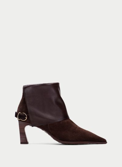 Elegant Women's Heeled Ankle Boots with Fold-Over Cuff – For a Stylish and Comfortable Look!!! HISPANITAS (SKU) 265070