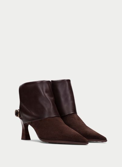 Elegant Women's Heeled Ankle Boots with Fold-Over Cuff – For a Stylish and Comfortable Look!!! HISPANITAS (SKU) 265070