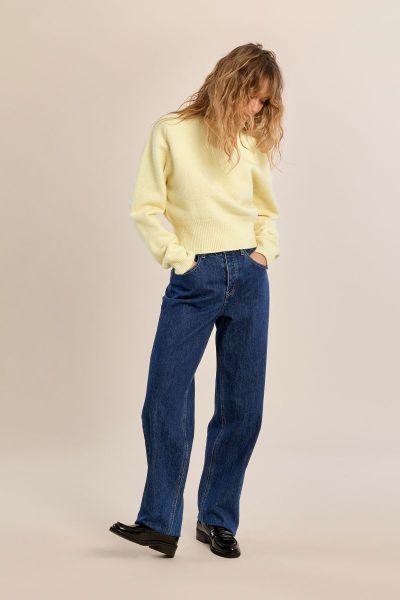Women's ribbed knit sweater – soft and comfortable MOLLY BRACKEN (SKU) LAS148EN