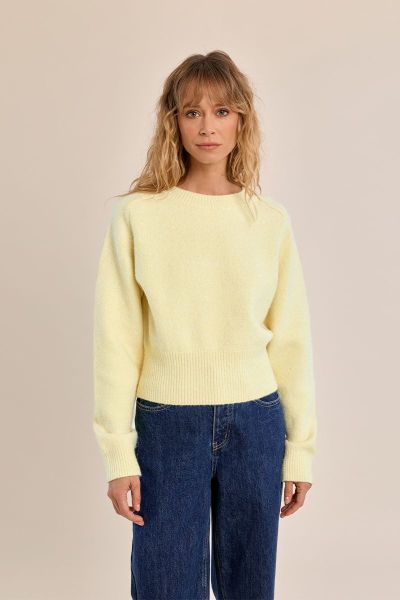 Women's ribbed knit sweater – soft and comfortable MOLLY BRACKEN (SKU) LAS148EN