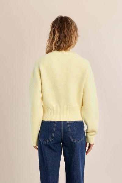 Women's ribbed knit sweater – soft and comfortable MOLLY BRACKEN (SKU) LAS148EN