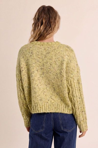 MOLLY BRACKEN Women's Short Cable-Knit Sweater (SKU) T2339EH