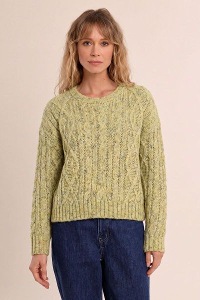 MOLLY BRACKEN Women's Short Cable-Knit Sweater (SKU) T2339EH