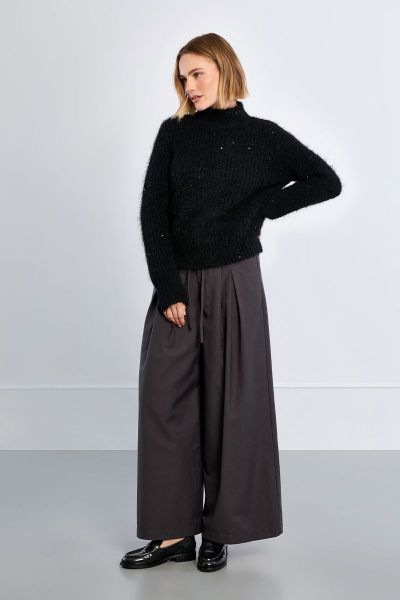 Women's Sequined Turtleneck Sweater – Elegance and Style MOLLY BRACKEN (SKU) LAL711EH
