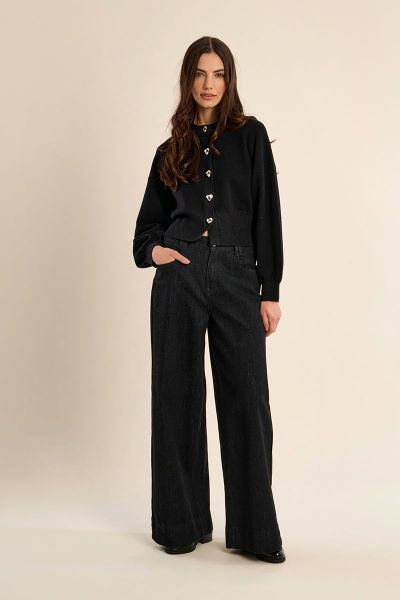 MOLLY BRACKEN Women's Short Cardigan with Heart-Shaped Buttons (SKU) LA2063EN
