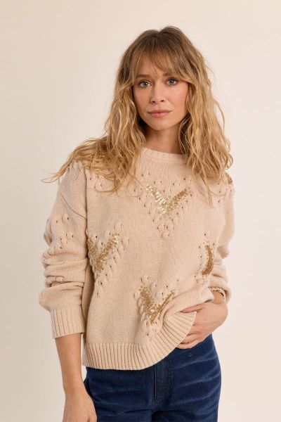 MOLLY BRACKEN Women's Sweater with Striking Details (SKU) LA2041EH