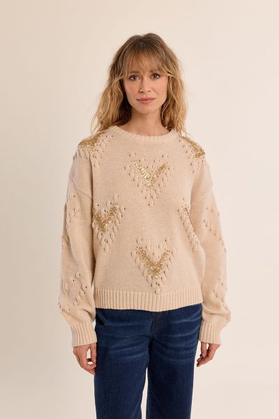 MOLLY BRACKEN Women's Sweater with Striking Details (SKU) LA2041EH